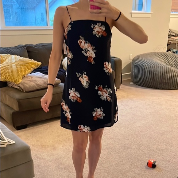 Francesca's Collections Dresses & Skirts - Francesca's Collections Blue and Pink Spaghetti Strap Sundress